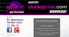 Desktop Screenshot of clubleprive.com