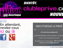 Tablet Screenshot of clubleprive.com